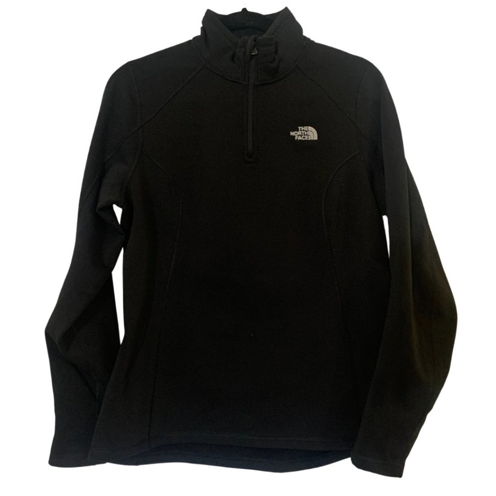 The North Face Black Fleece Lined Quarter Zip Pullover